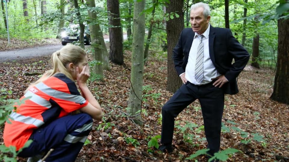 Rudolf v roli záchranáře